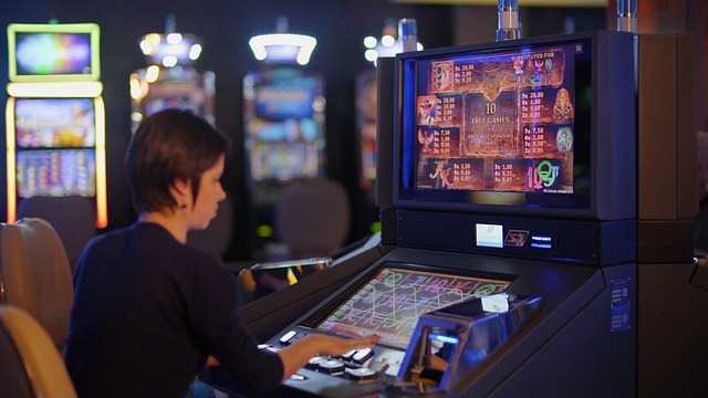 slot machine in a casino